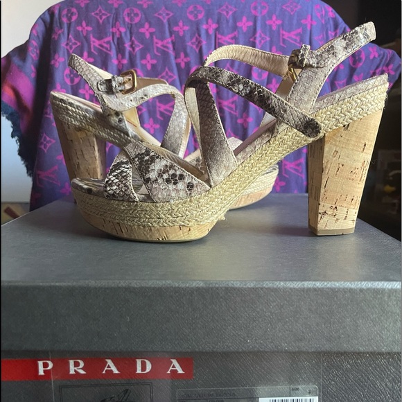 prada platform cork sandals - Picture 2 of 9